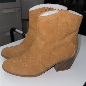 Tan Ankle Boots by SODA